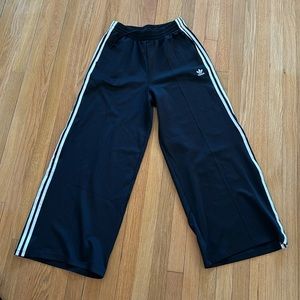 Adidas wide leg track pants